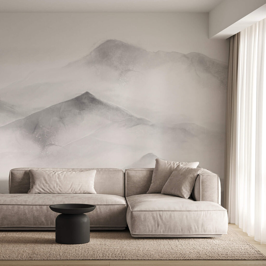 Peaks rising through layers — interior 1