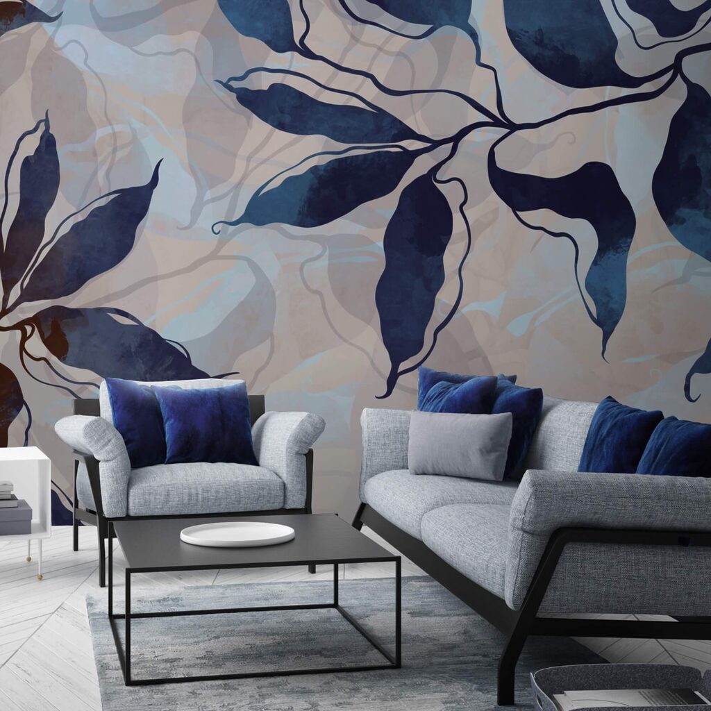 Leaves with wavy lines — interior 1