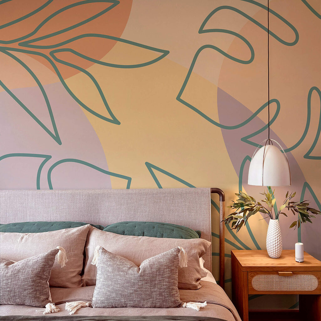 Large leaf outlines — interior 2