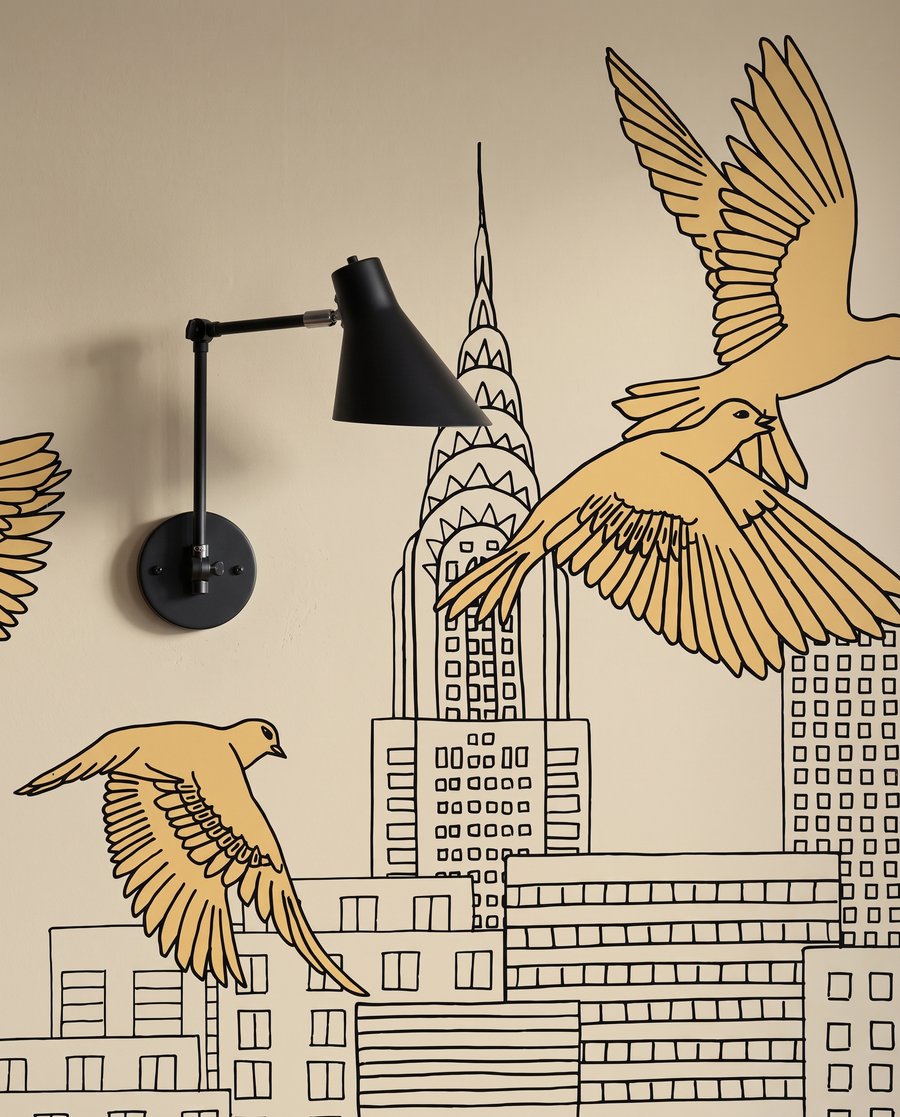 Cats Above the City — detail