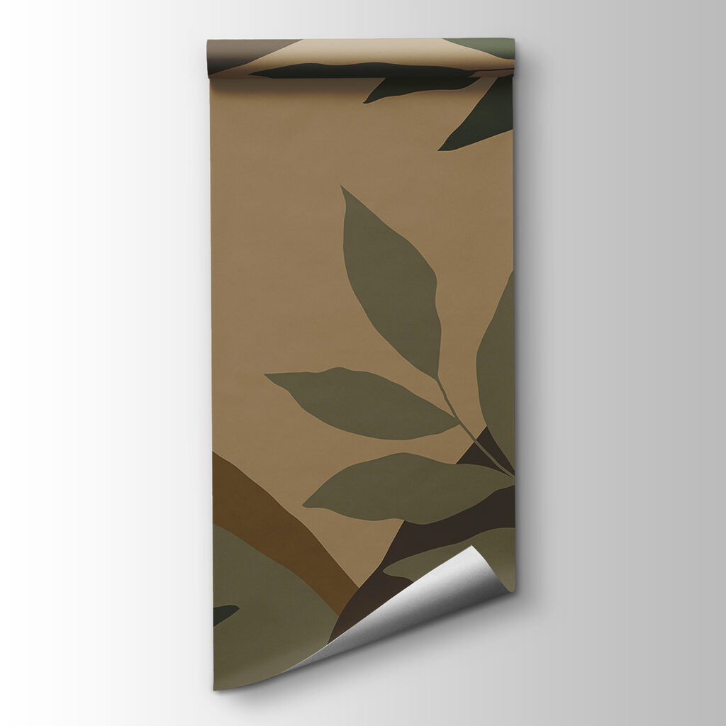 Leaves over colour blocks — product view