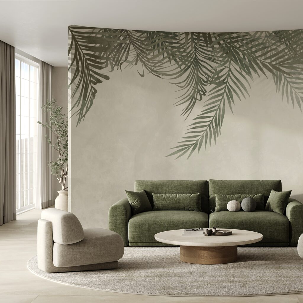 Hanging palm fronds — interior 2