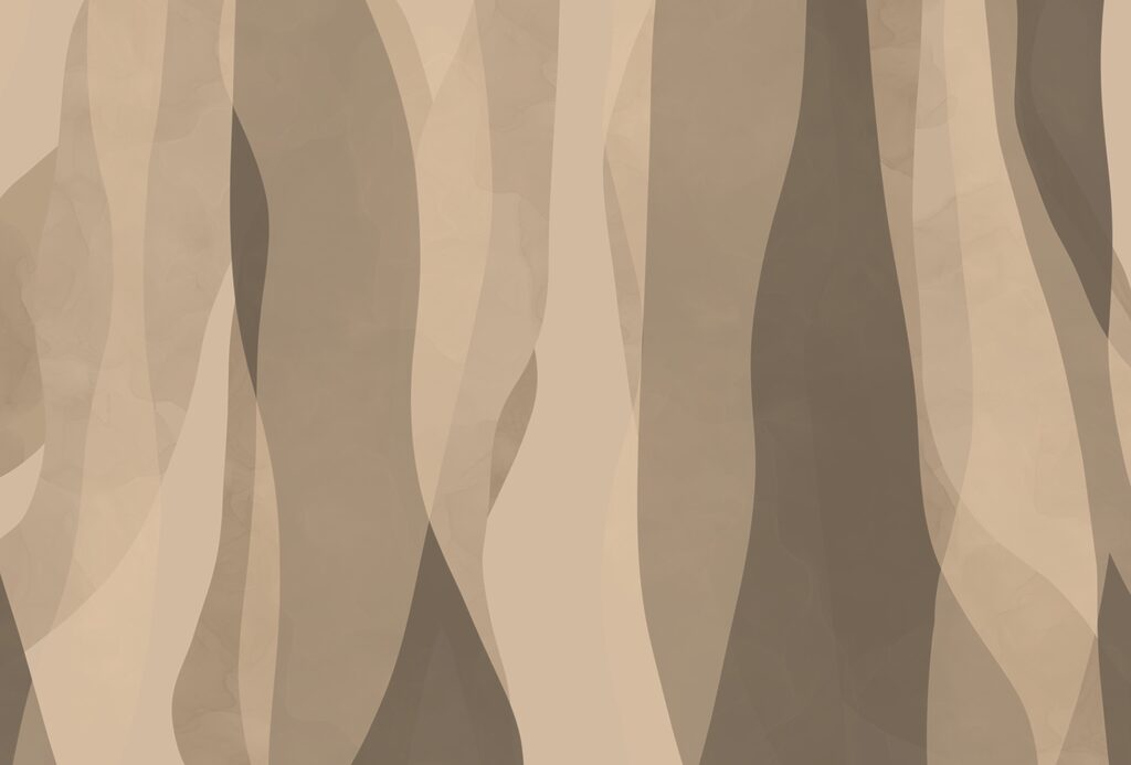 Earth tones in waves — full design