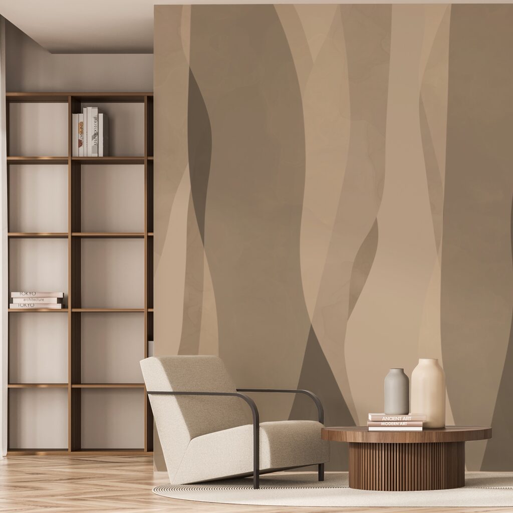 Earth tones in waves — interior 2