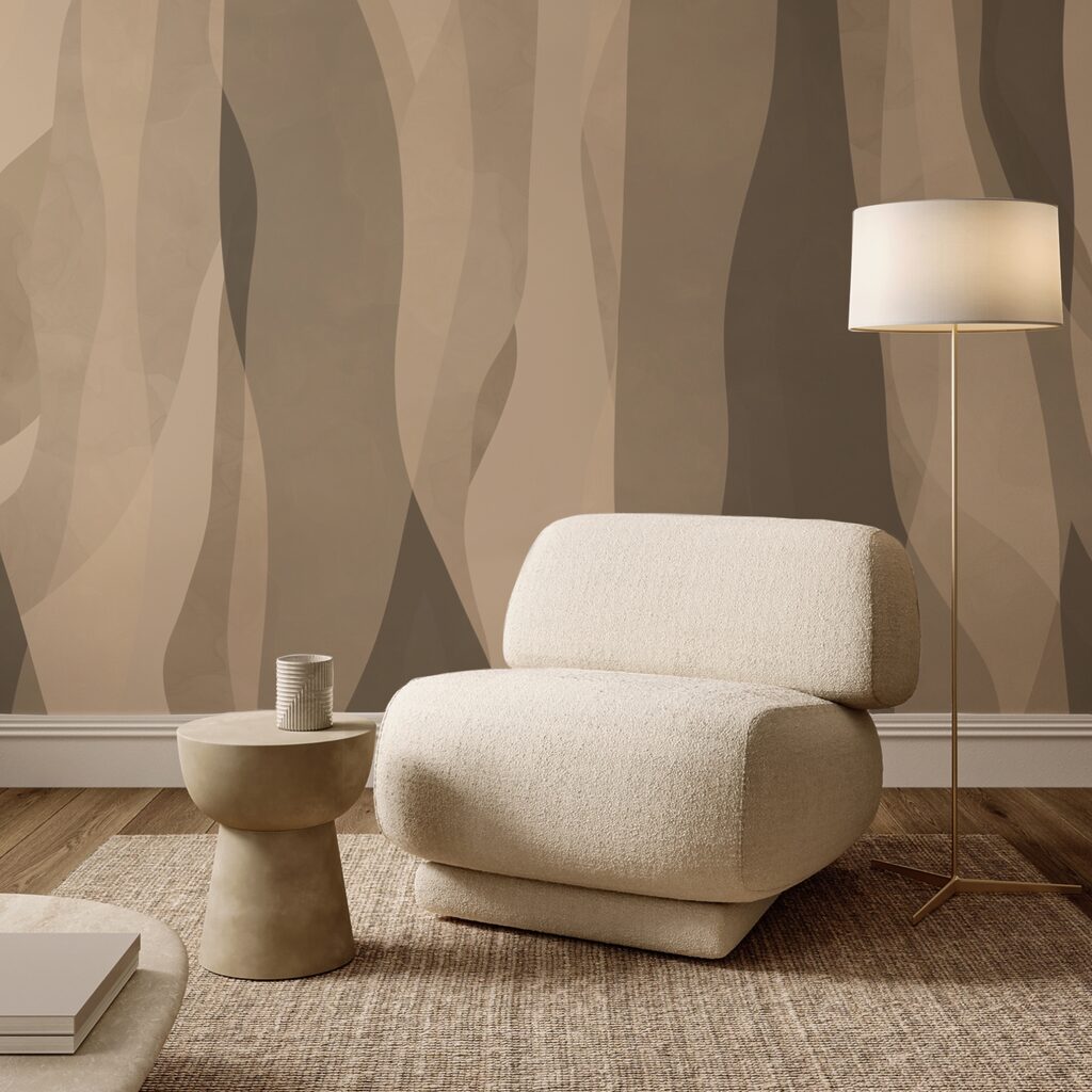 Earth tones in waves — interior 3
