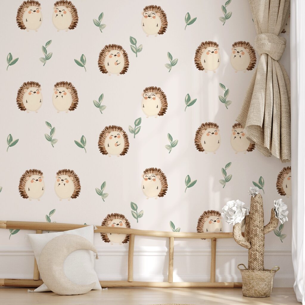 Hedgehogs among little twigs — interior 1