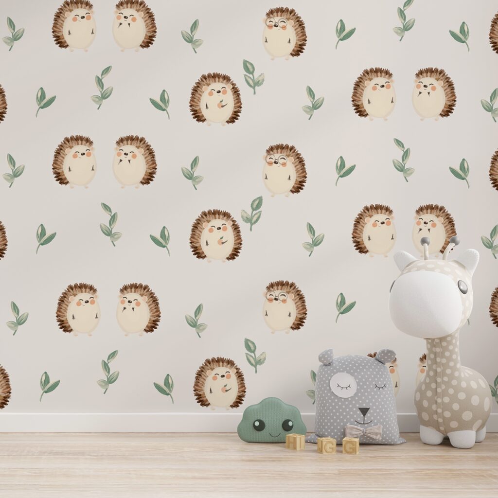 Hedgehogs among little twigs — interior 2
