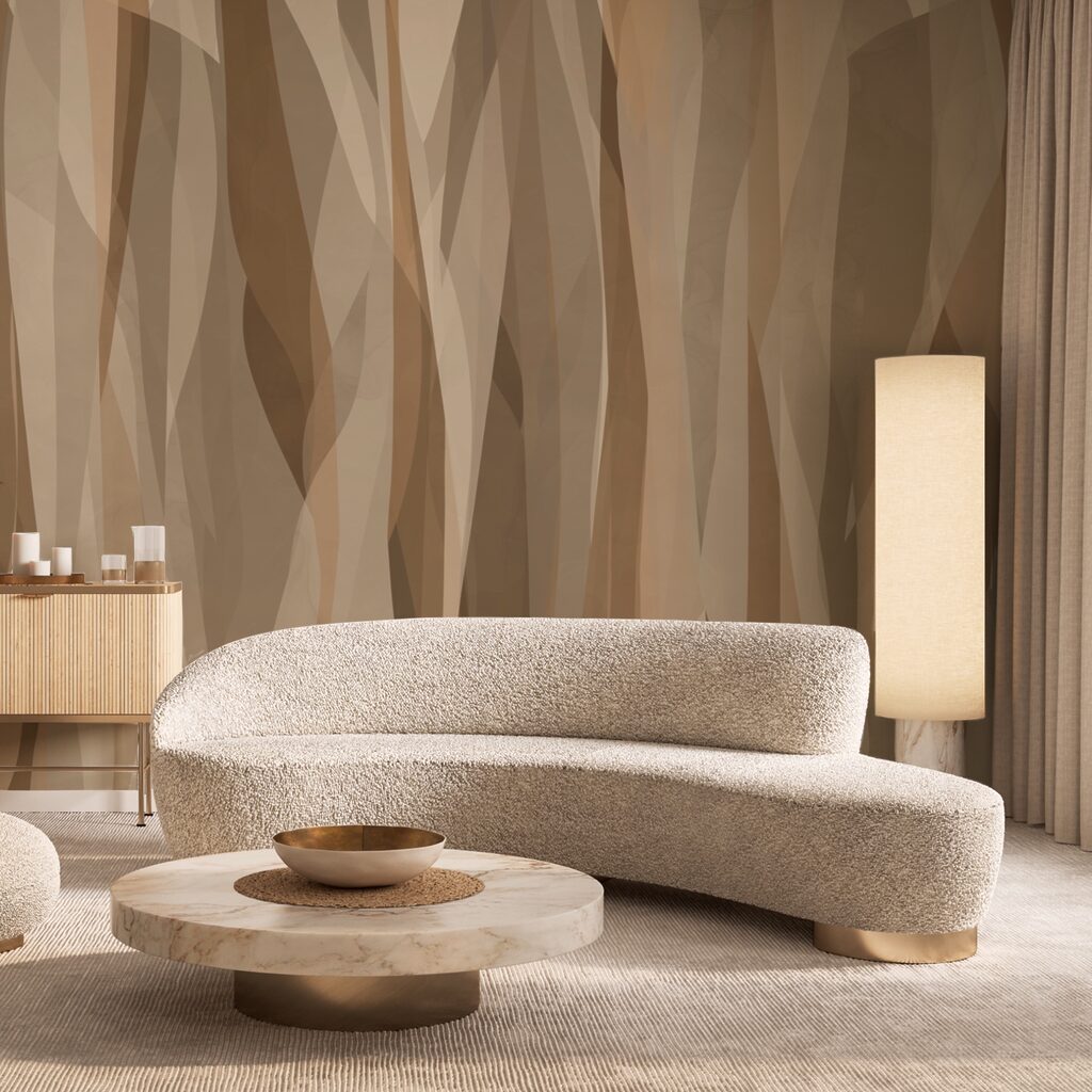 Narrow earth-tone bands — interior 3