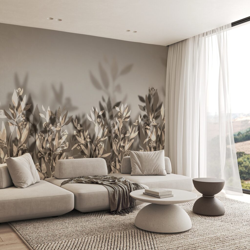 Twigs with soft shadows — interior 1