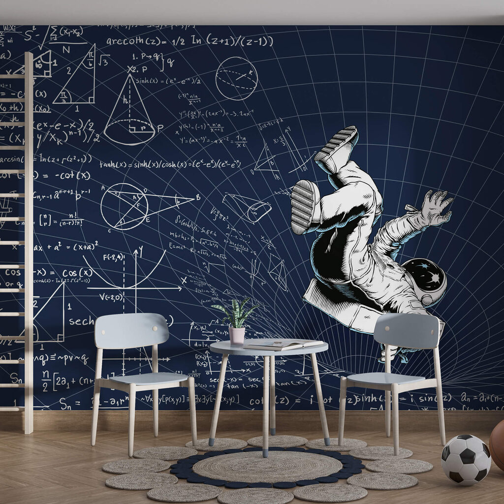 Astronaut among formulas — interior 1