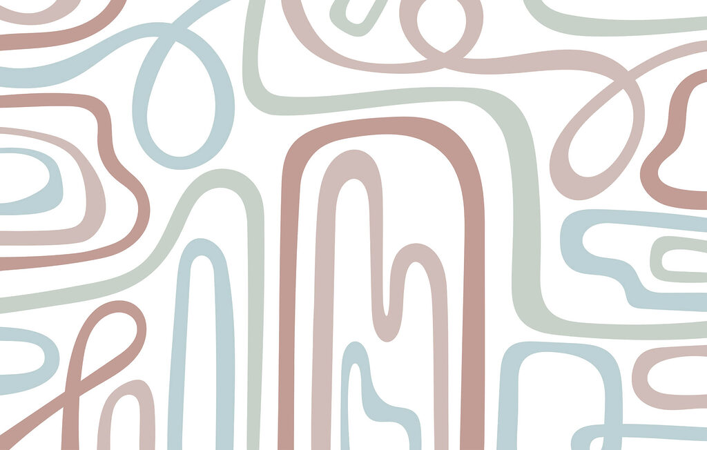 Wandering curved lines — full design