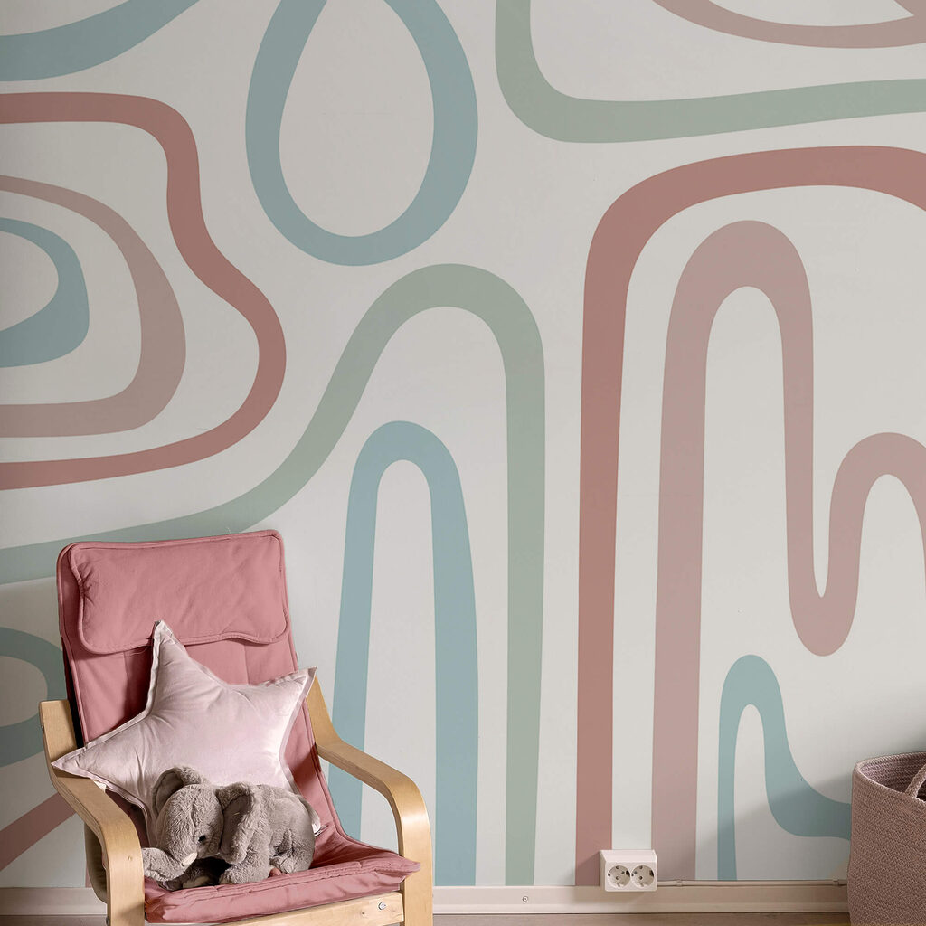 Wandering curved lines — interior 2