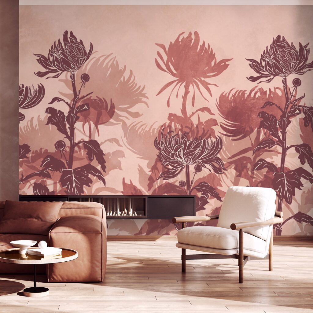 Wildflower Etching in an interior