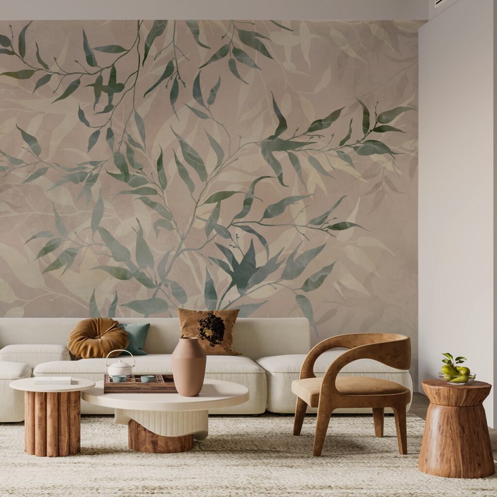 Leafy twigs in layers — interior 2