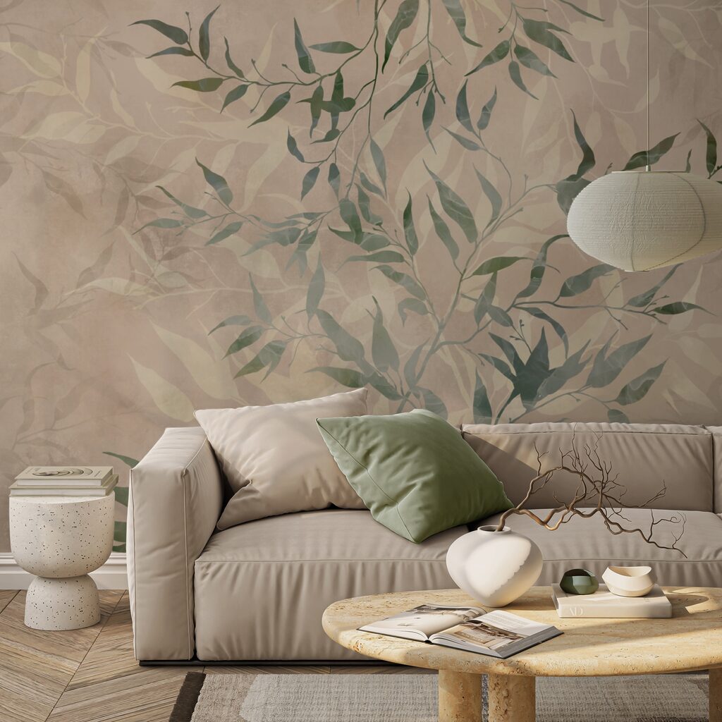 Leafy twigs in layers — interior 3