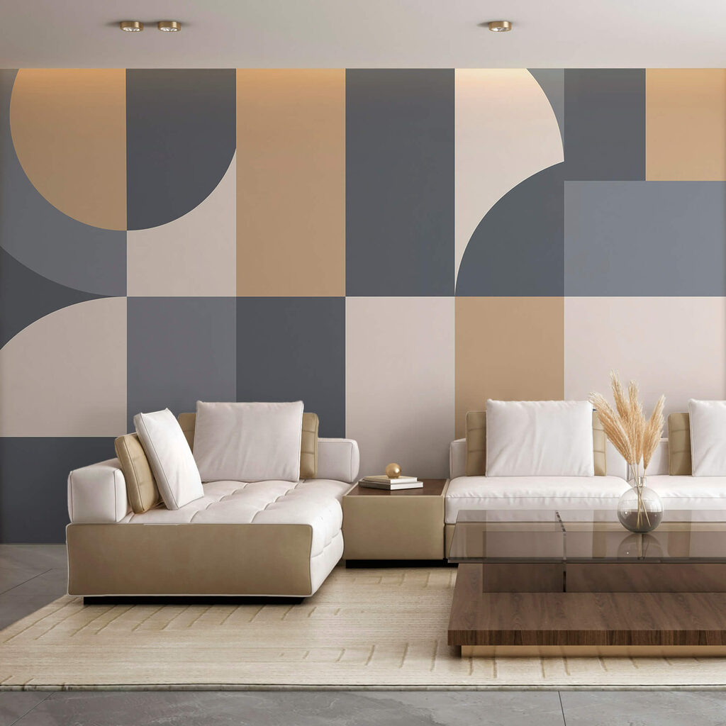 Quarter circles and blocks — interior 1