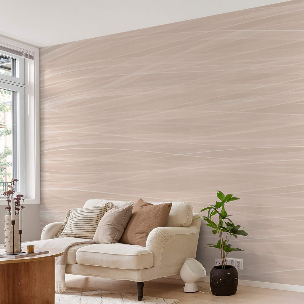 Fine lines in peach — interior 1