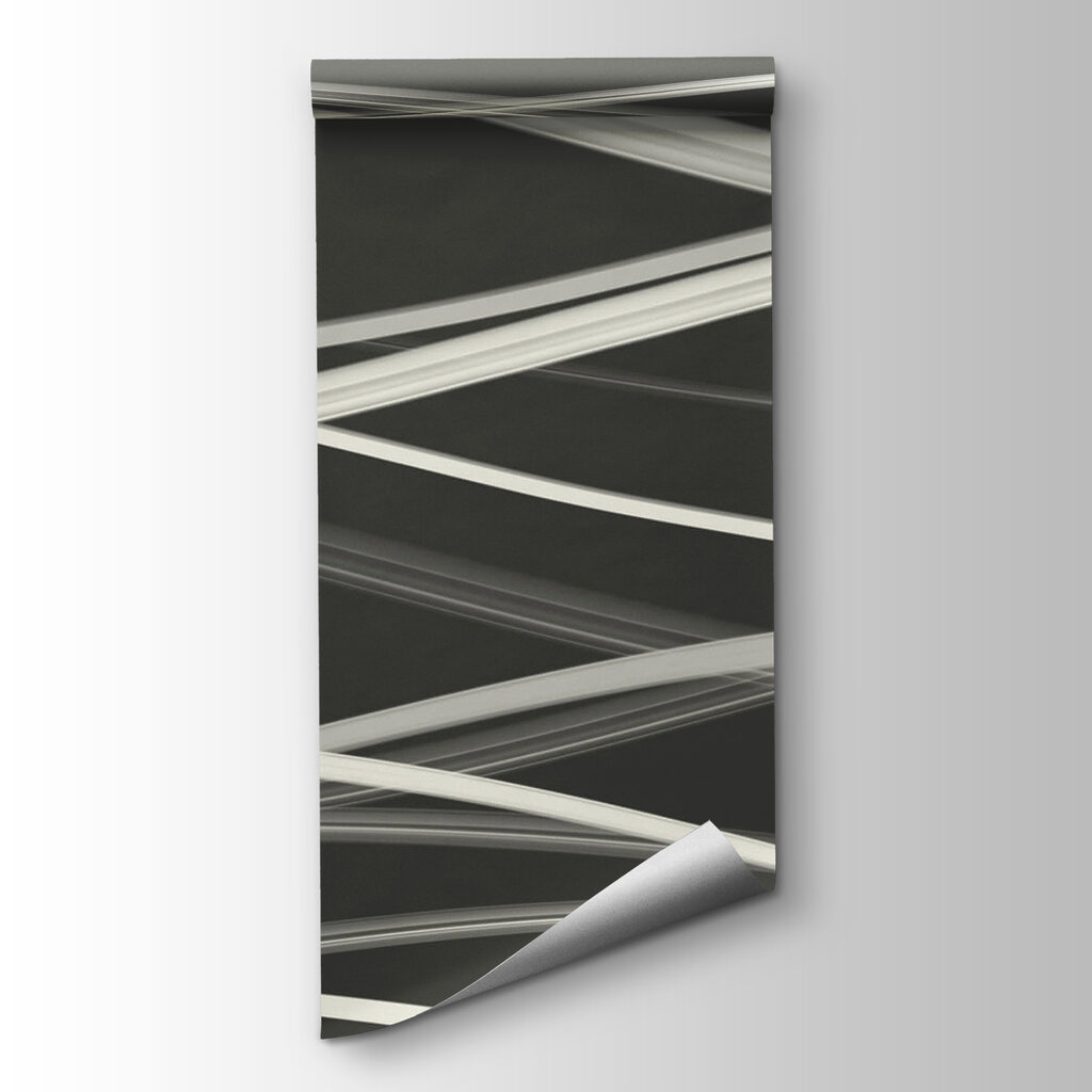 White lines cross black — product view
