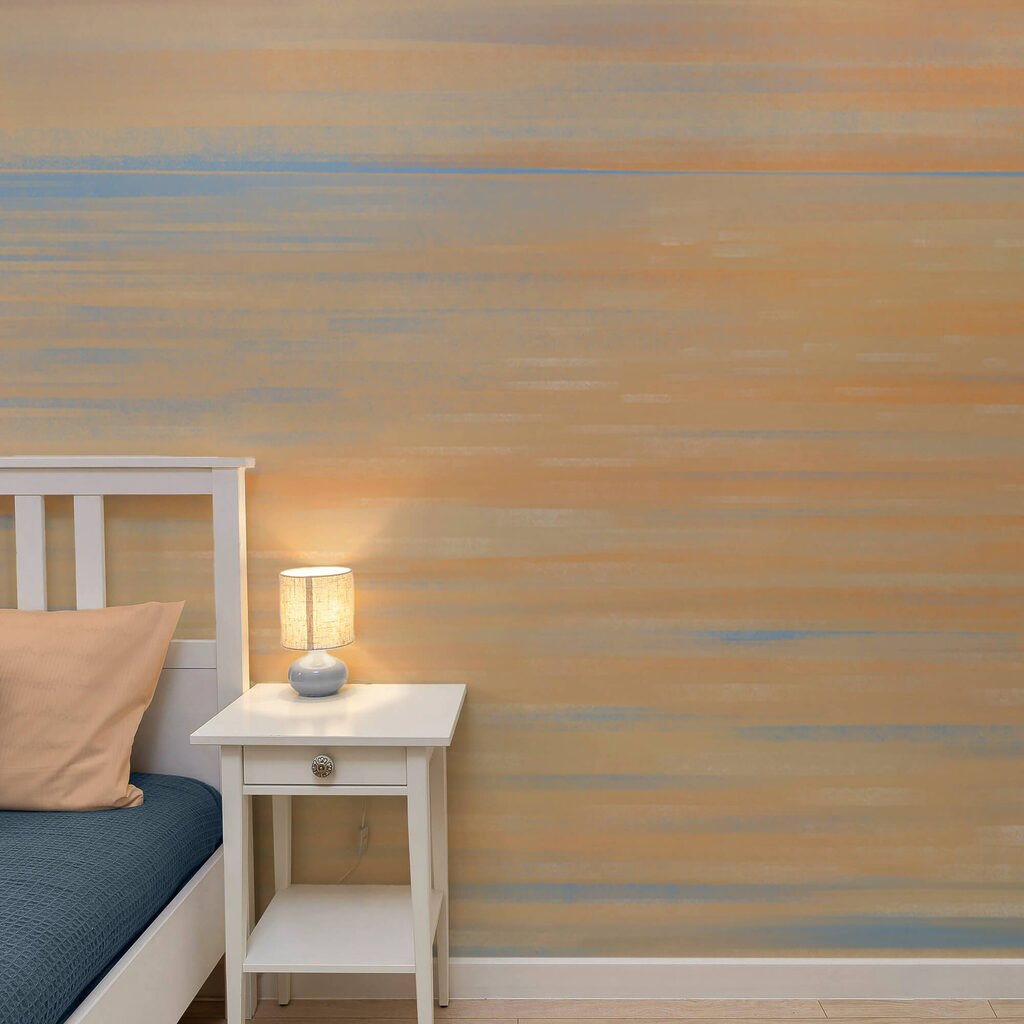 Orange reflection on blue — interior 2