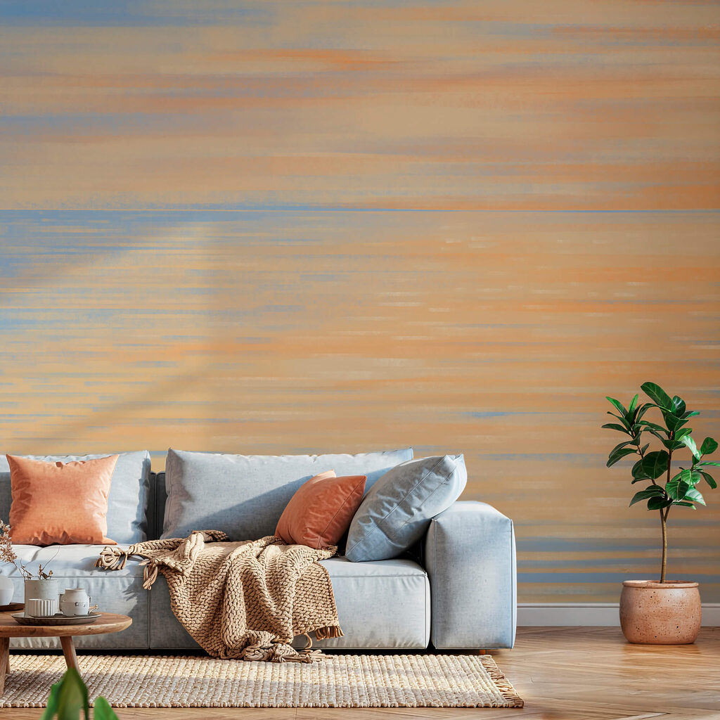 Orange reflection on blue — interior 1
