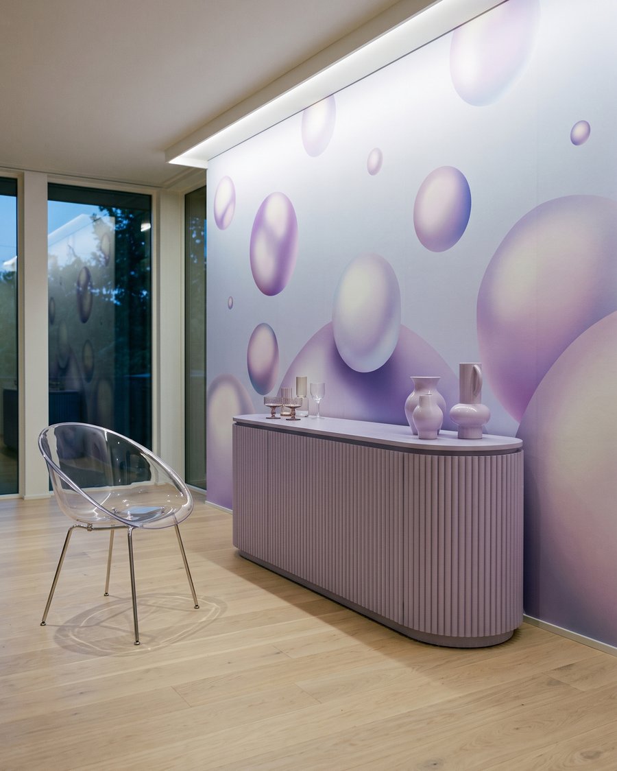 Lilac Bubbles in an interior