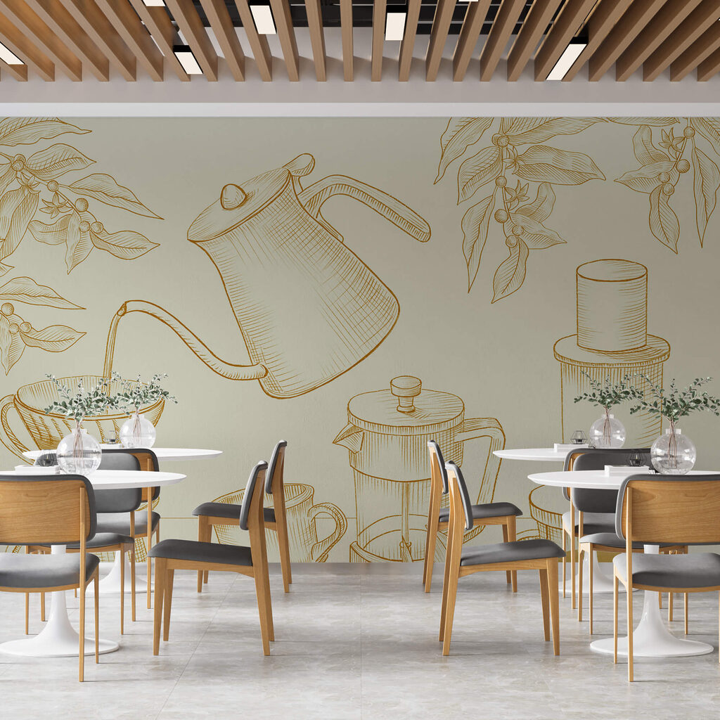 Coffee in fine lines — interior 1