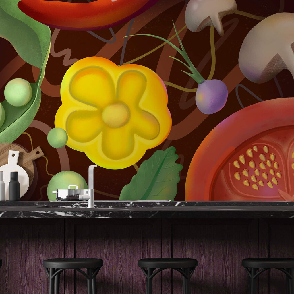 Vegetables from above — interior 2