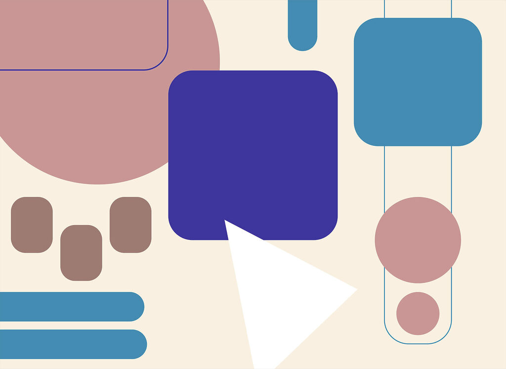 Playful rounded shapes — full design