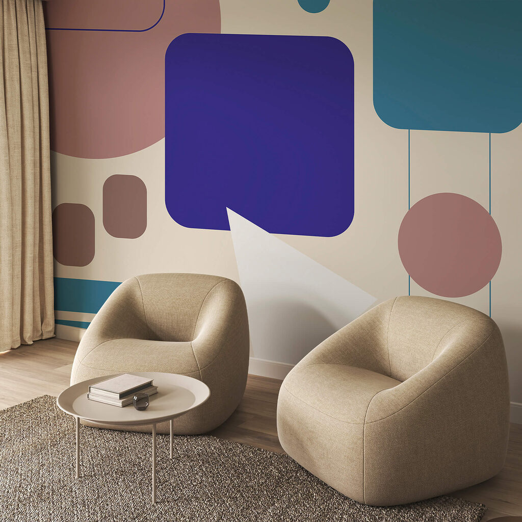Playful rounded shapes — interior 1