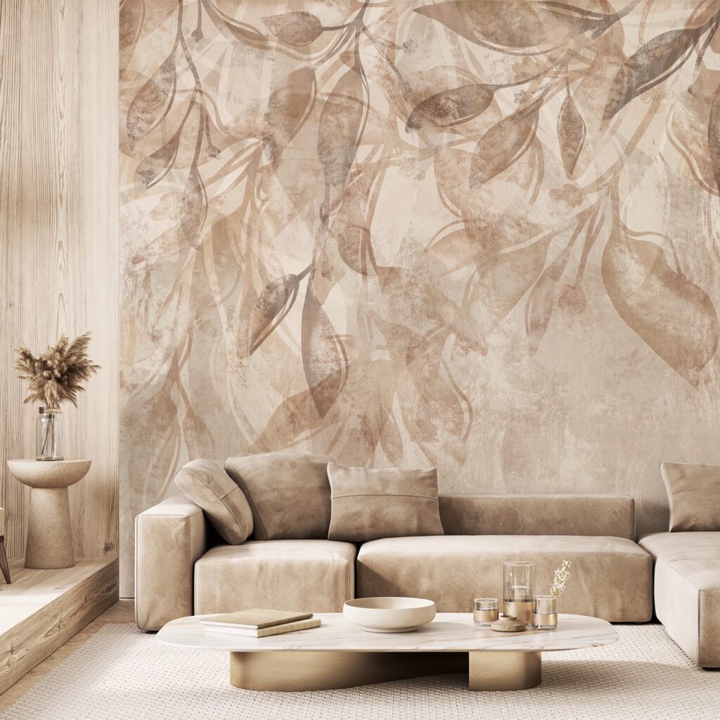 Hanging leafy branches — interior 1