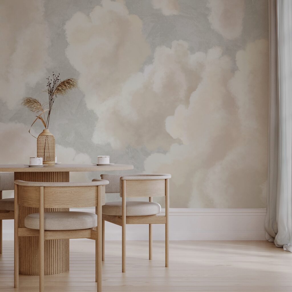 Cream clouds on grey — interior 4