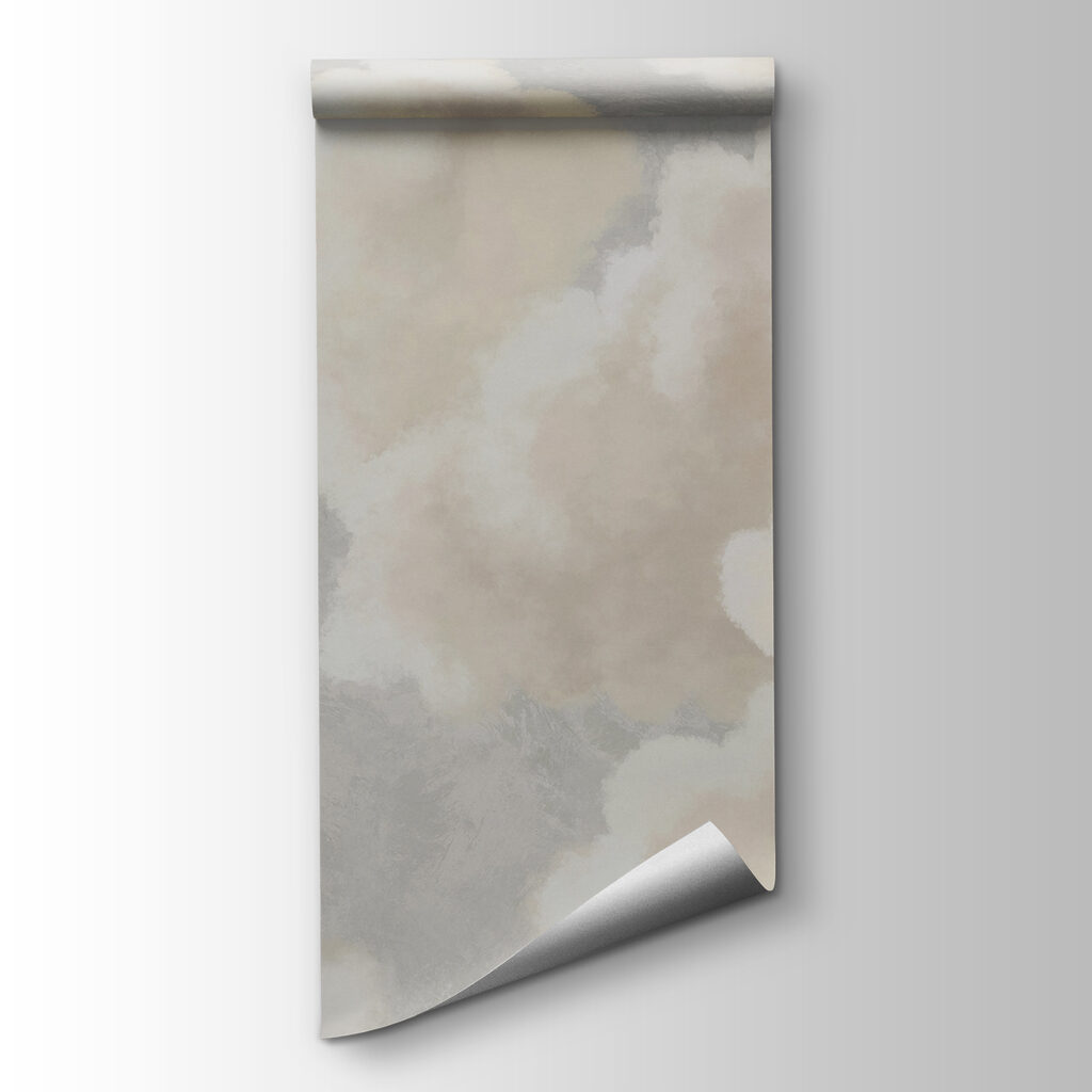 Cream clouds on grey — product view