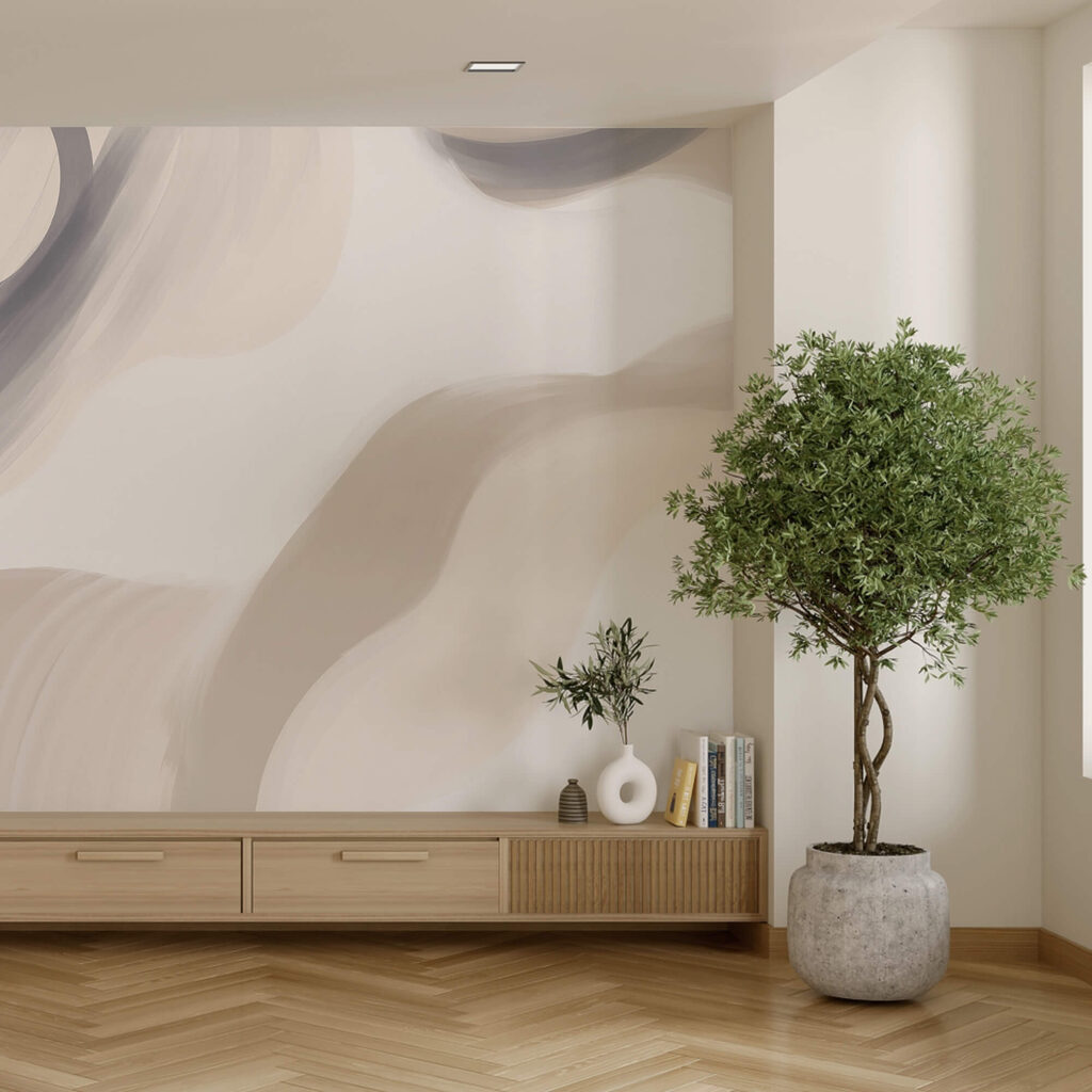 Wide brushstroke bands — interior 2
