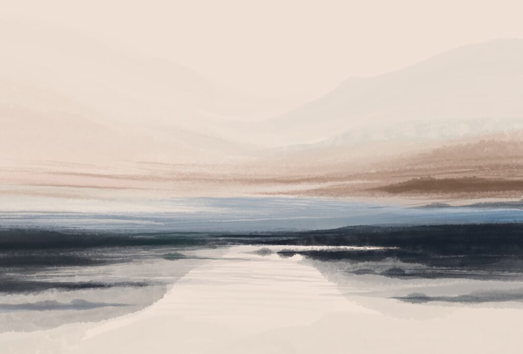 Lake in Watercolour — full design
