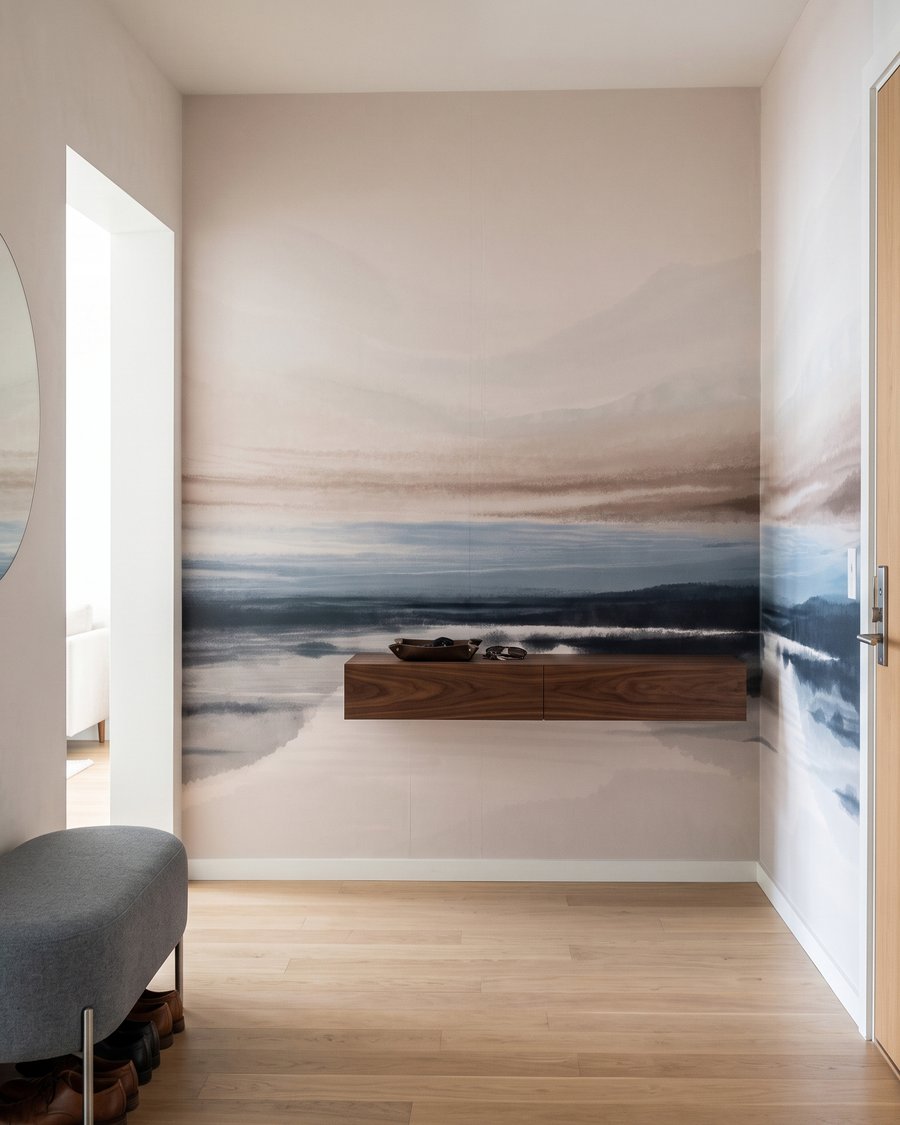 Lake in Watercolour in an interior