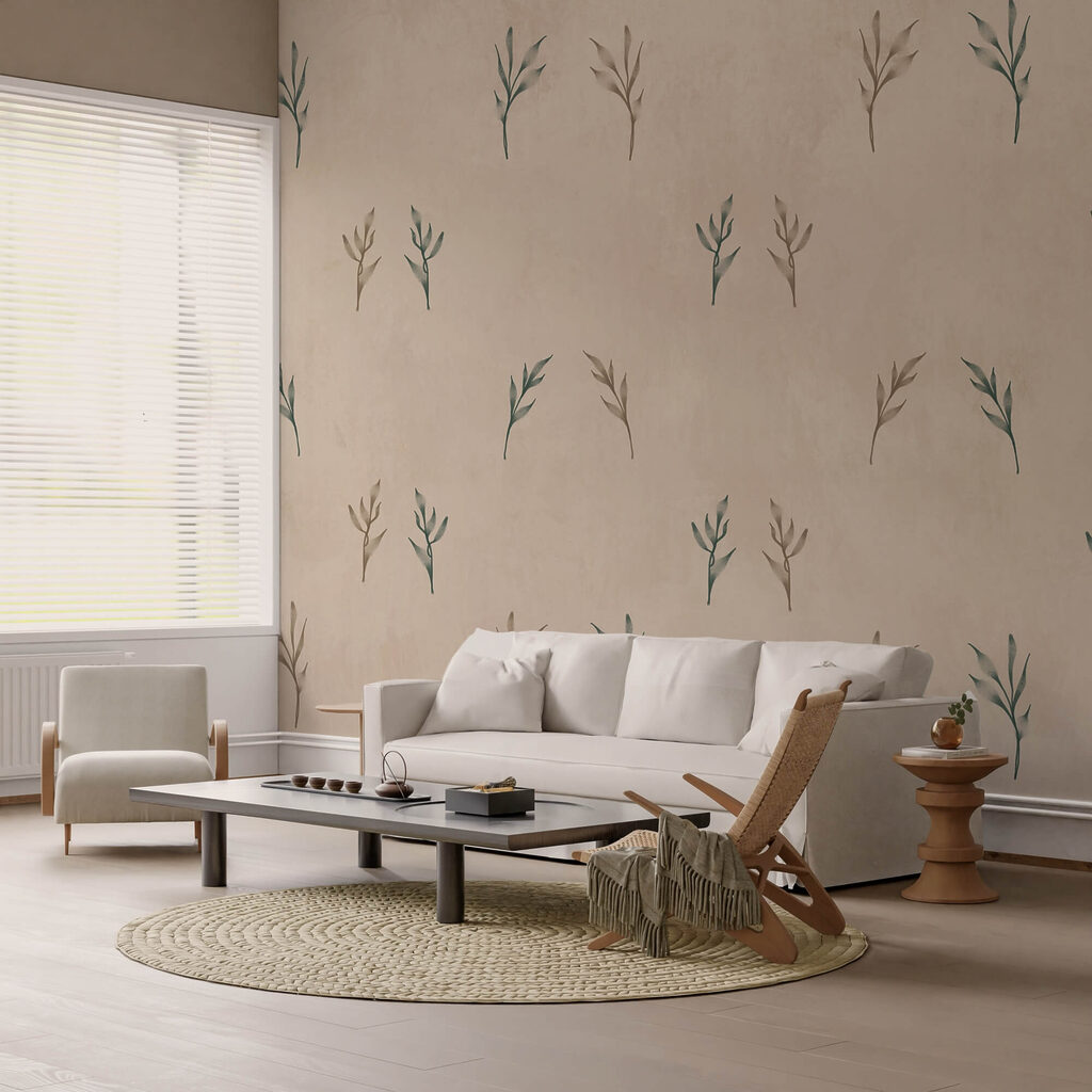 Small twigs on sand — interior 2