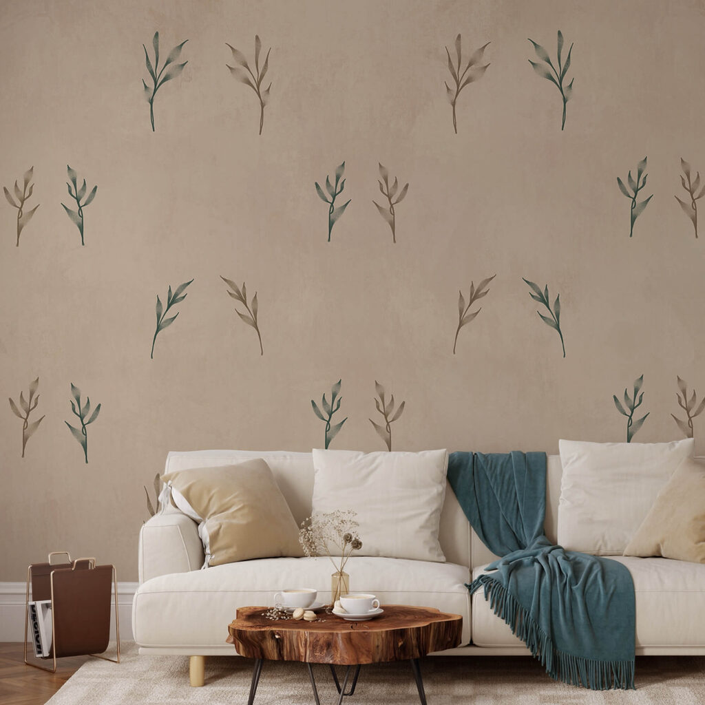 Small twigs on sand — interior 3
