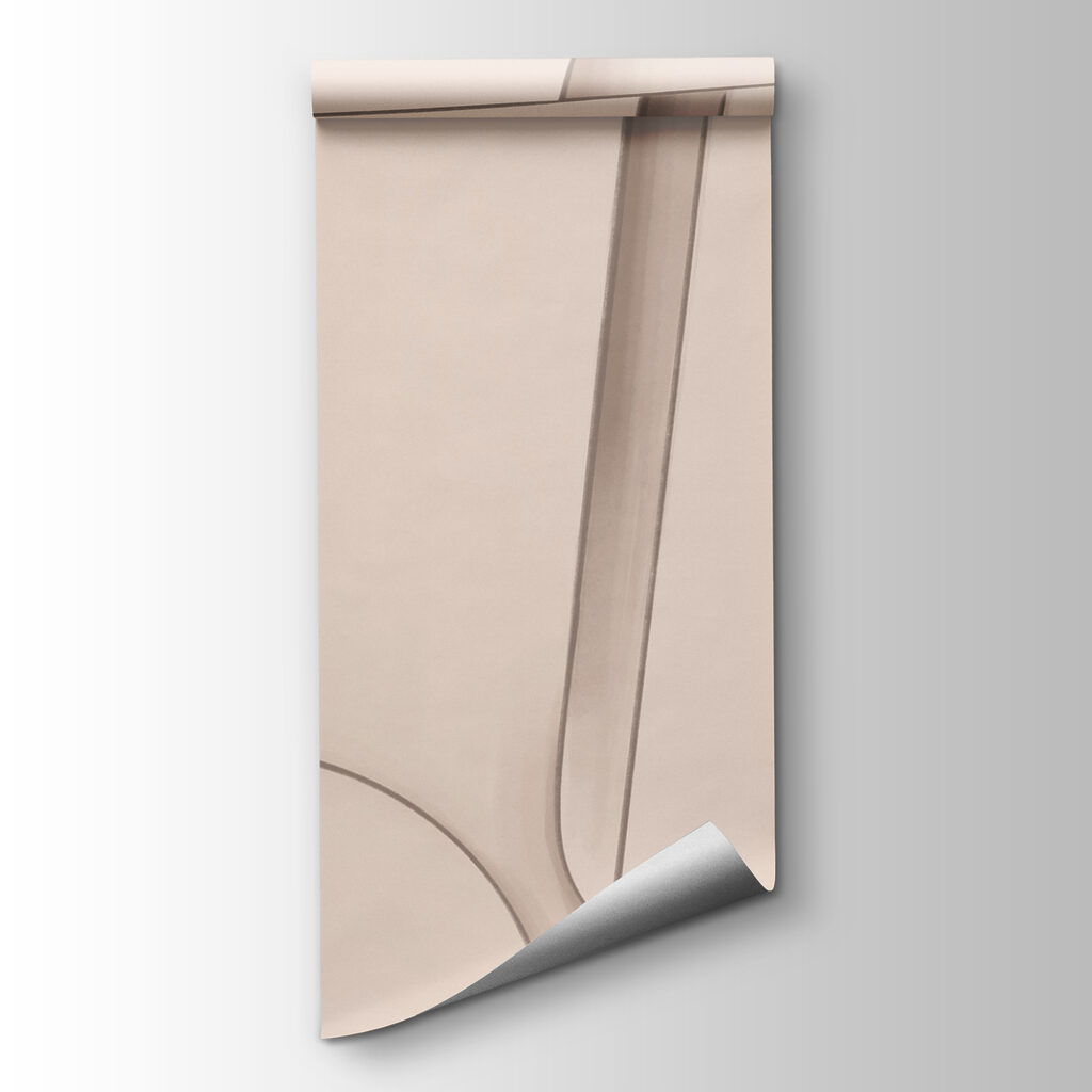Curved shapes in peach — product view