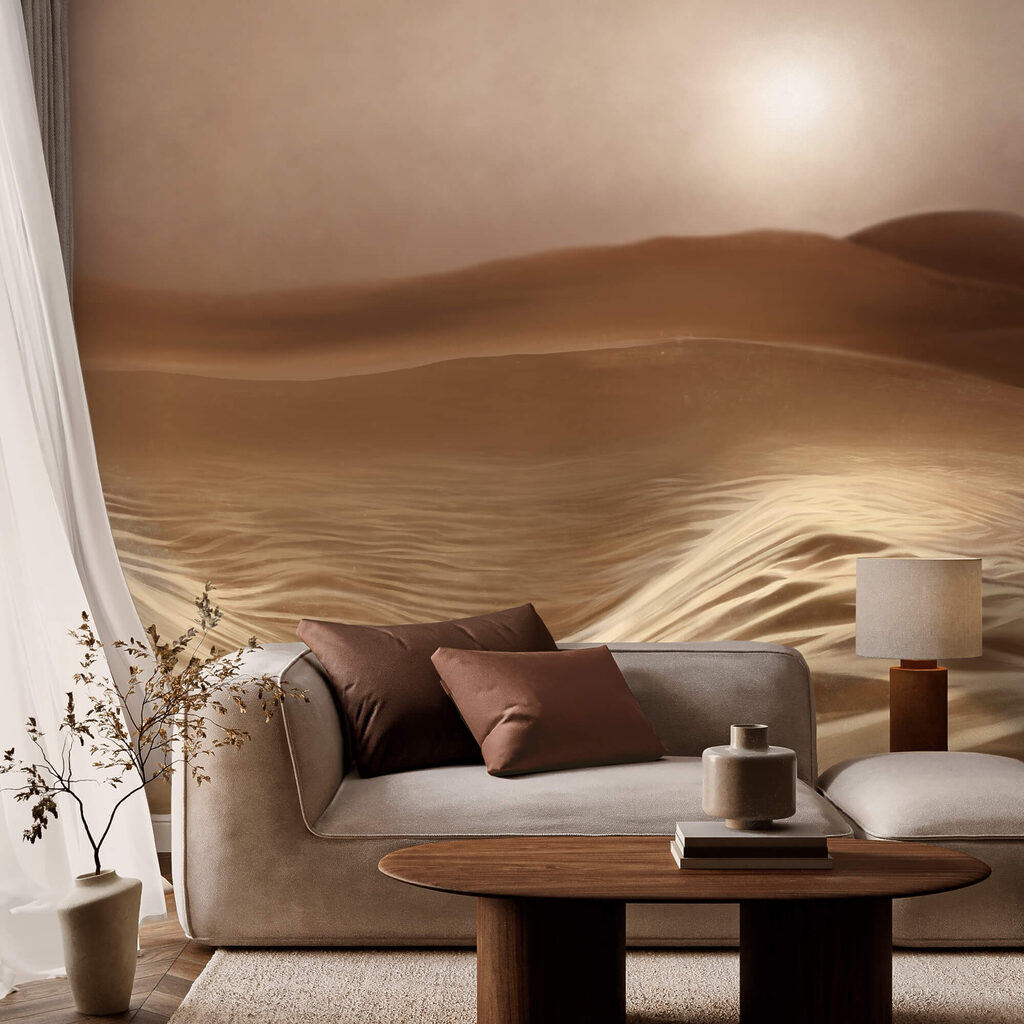 Sunlit rippled desert sand — interior 2