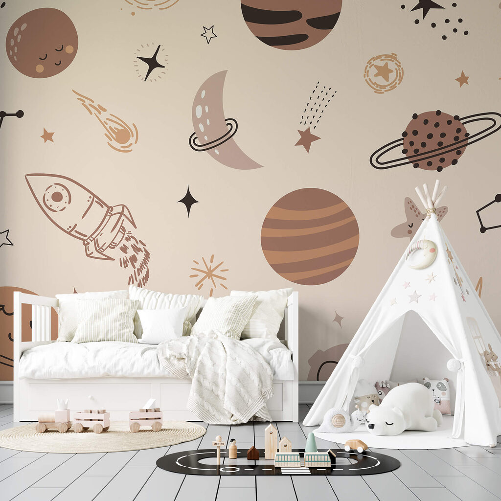 Planets with playful faces — interior 1