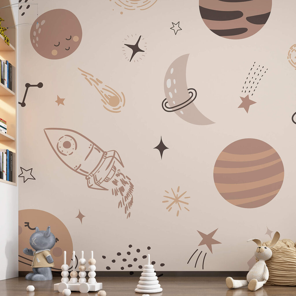 Planets with playful faces — interior 2
