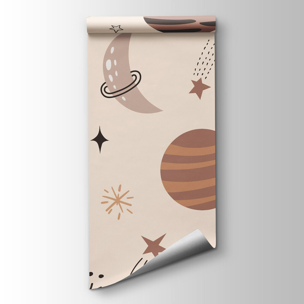 Planets with playful faces — product view