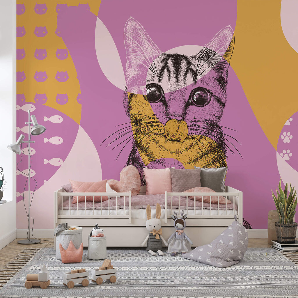Cat in colourful shapes — interior 1