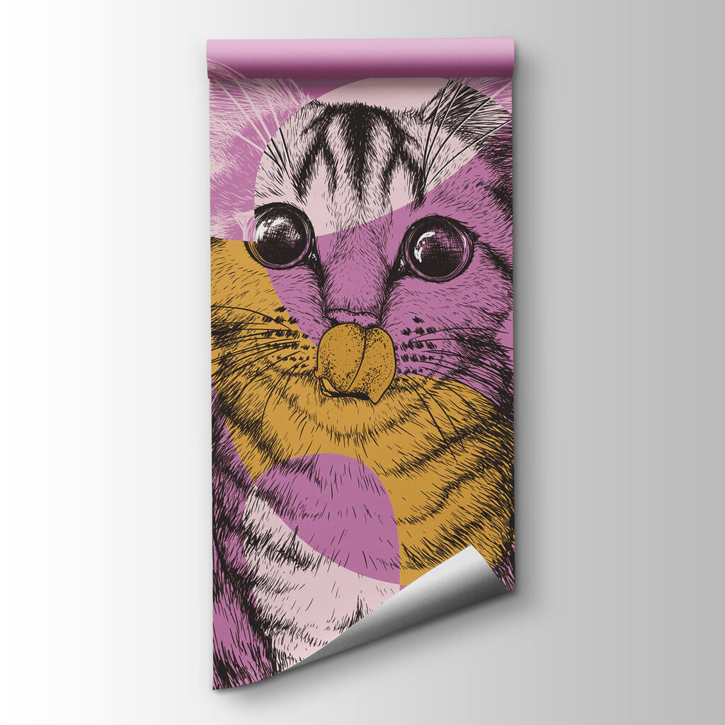 Cat in colourful shapes — product view