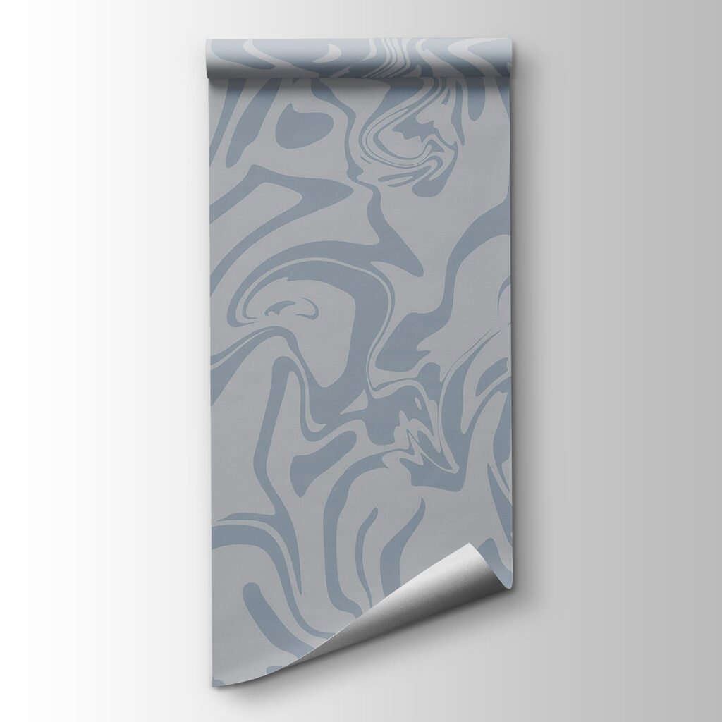 Blue swirls in motion — product view