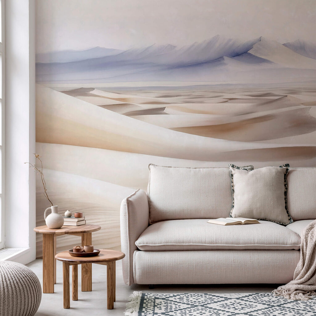Pale dunes before mountains — interior 2