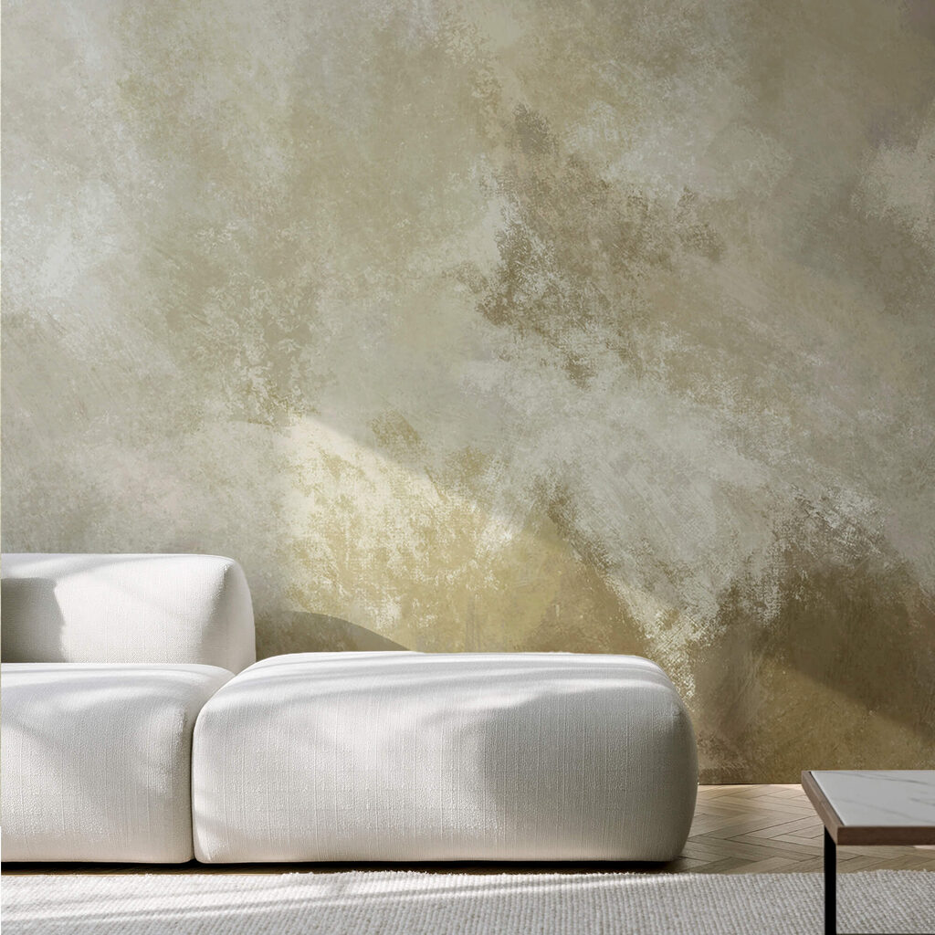 Cloudy paint in olive — interior 2
