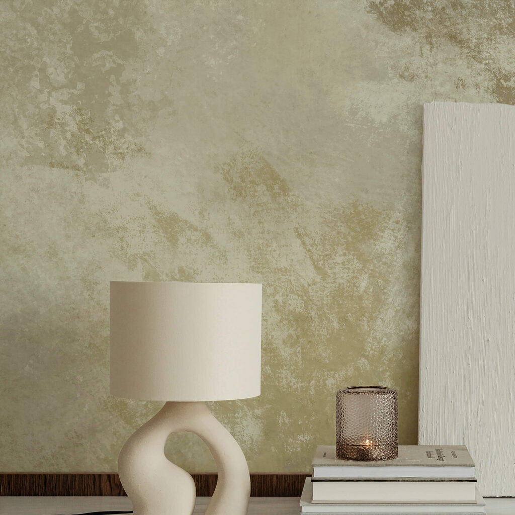 Cloudy paint in olive — interior 3