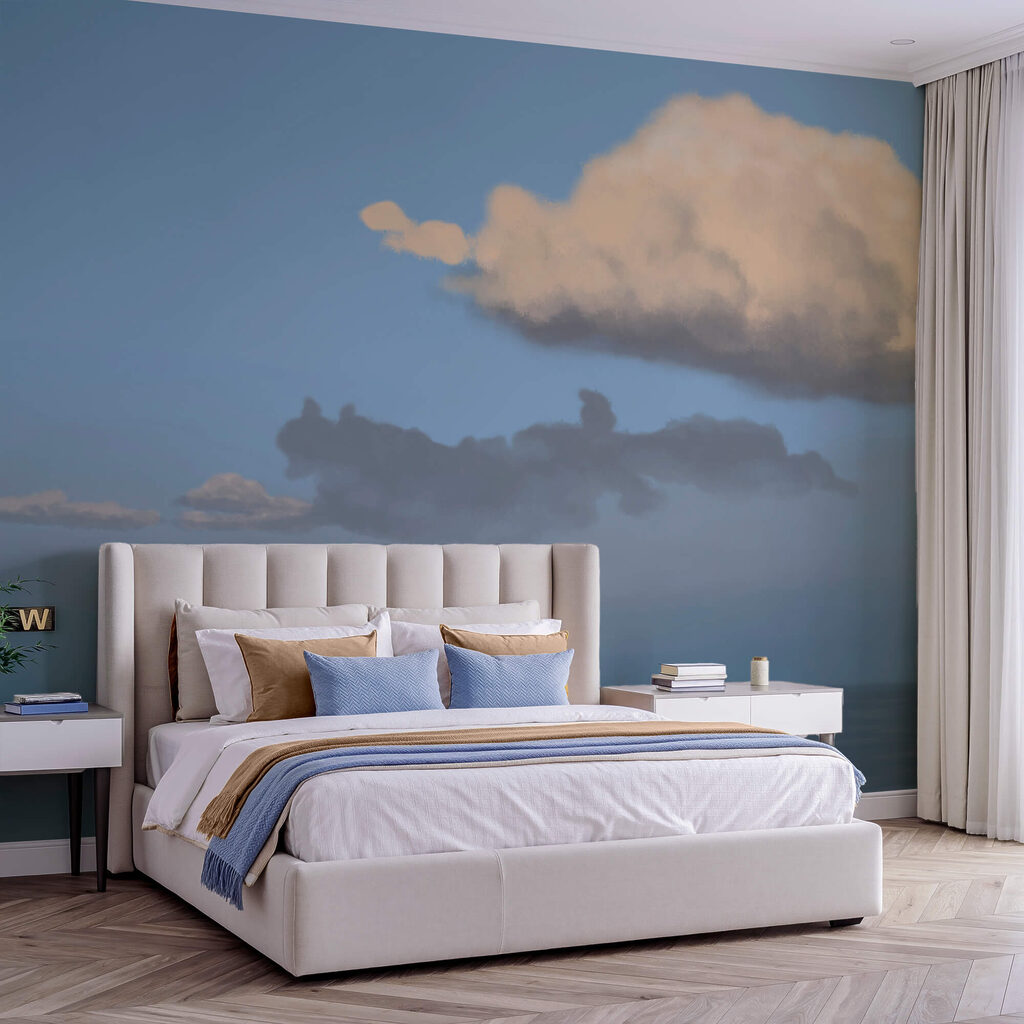Cloud over evening sea — interior 1