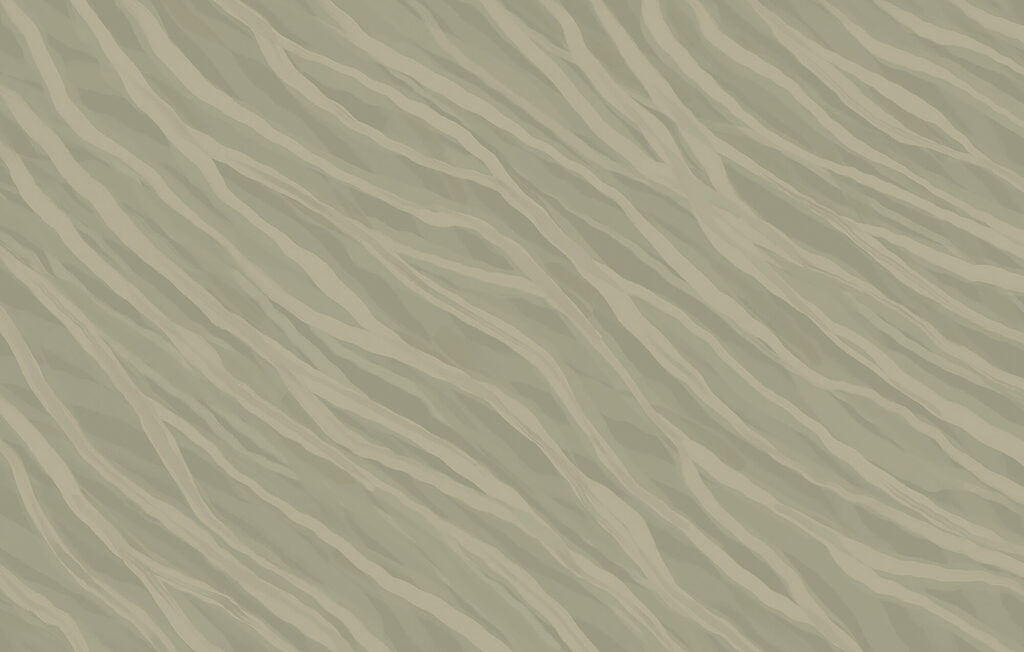 Diagonal strips in grey-green — full design